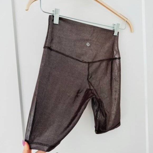 Lululemon Align High Rise Shine Shorts Espresso Sparkle, 6 - Picture 9 of 9